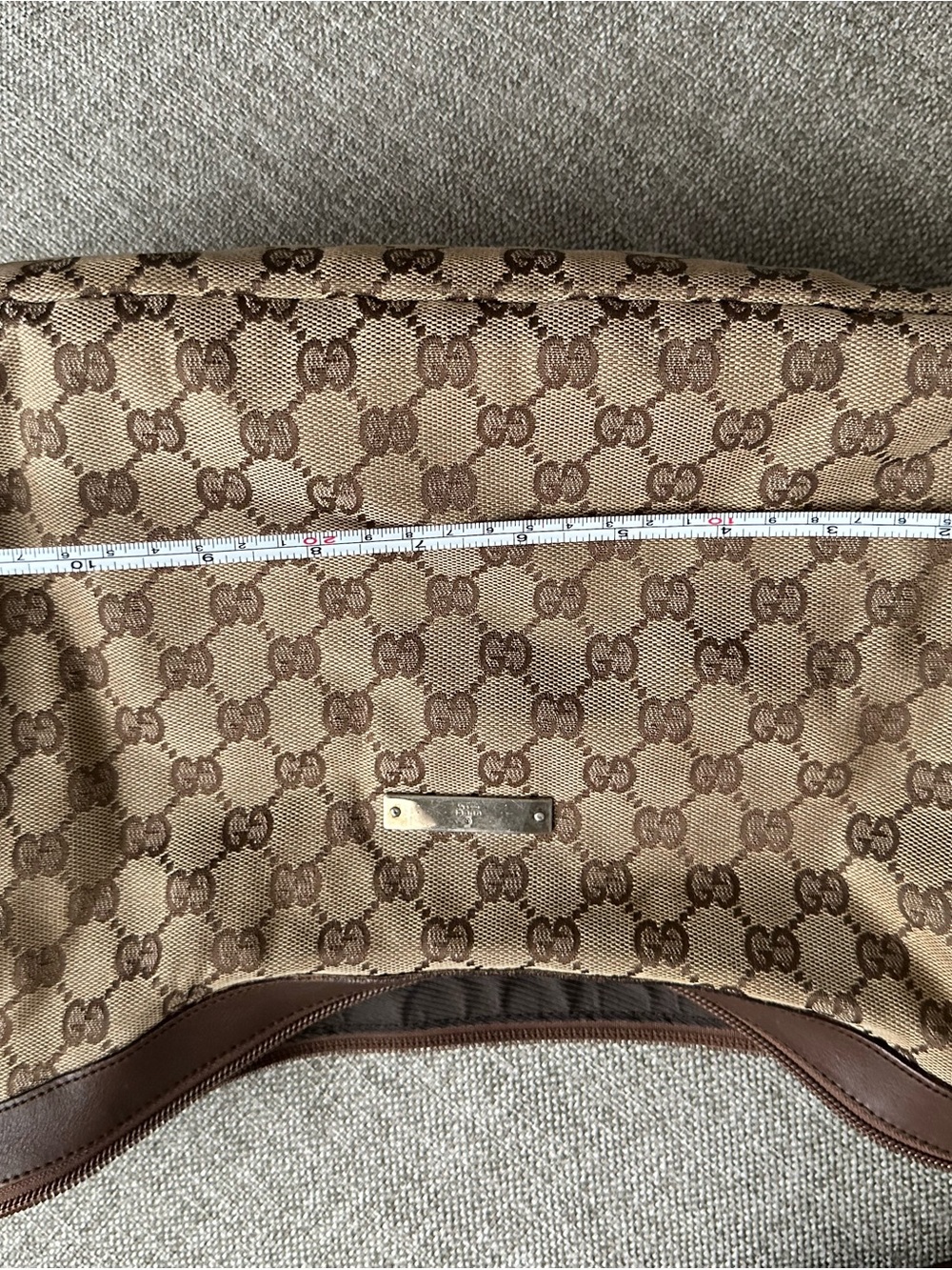 Gucci Beige/Brown GG Canvas Crossbody Bag - Picture 2 of 7